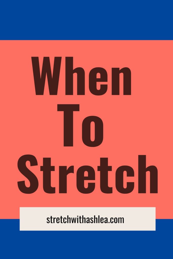 Blog post about when to stretch after giving birth to help reduce low back pain.